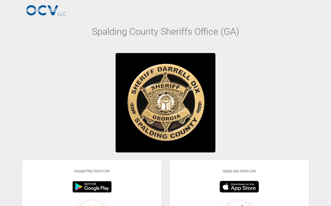 Spalding County sheriff mobile app for release information channels